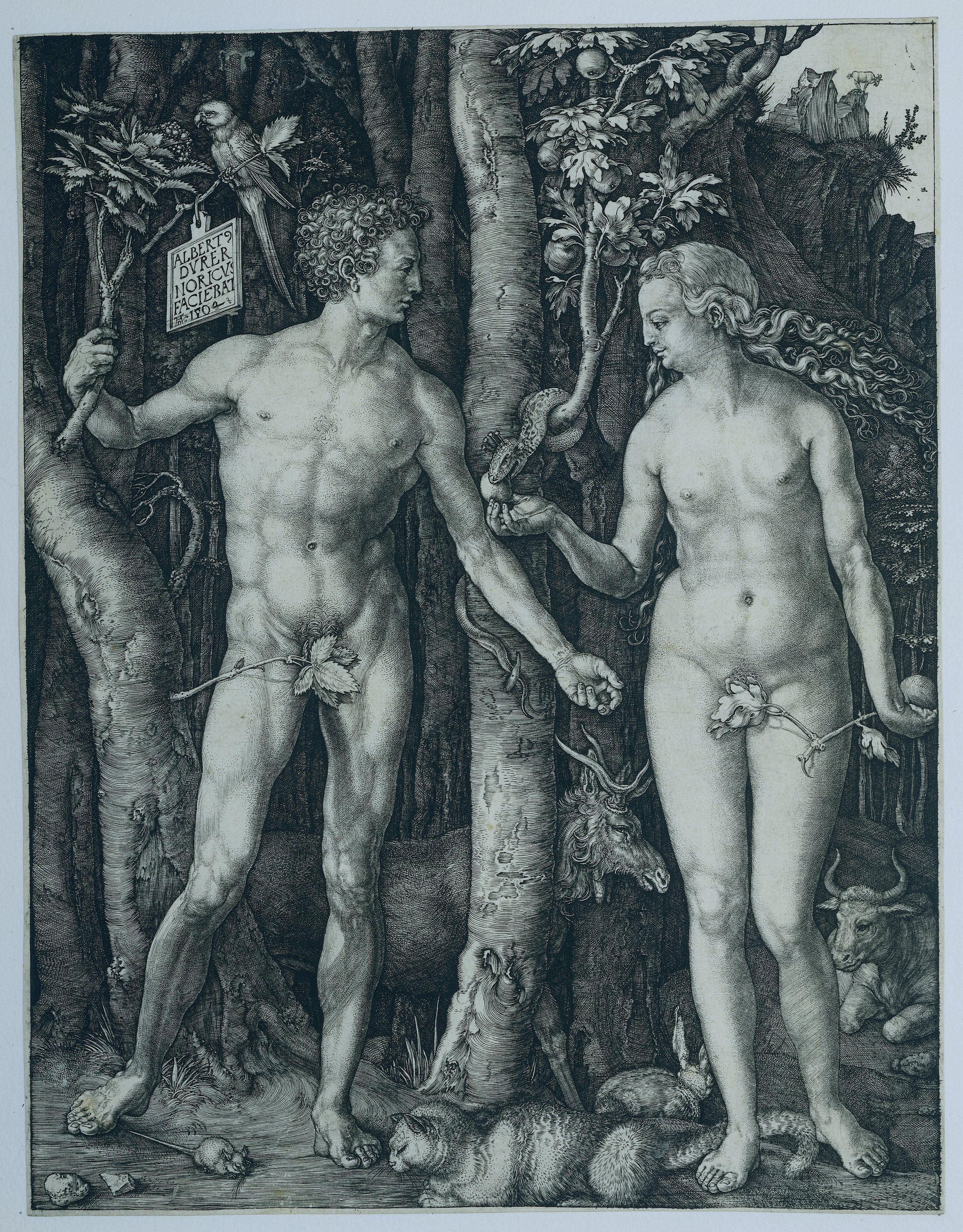 Adán y Eva. 1504. Alberto Durero