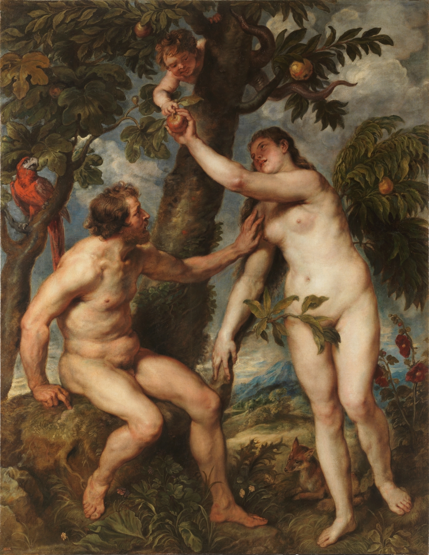 Adán y Eva. Rubens